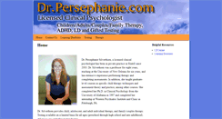 Desktop Screenshot of drpersephanie.com