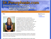 Tablet Screenshot of drpersephanie.com